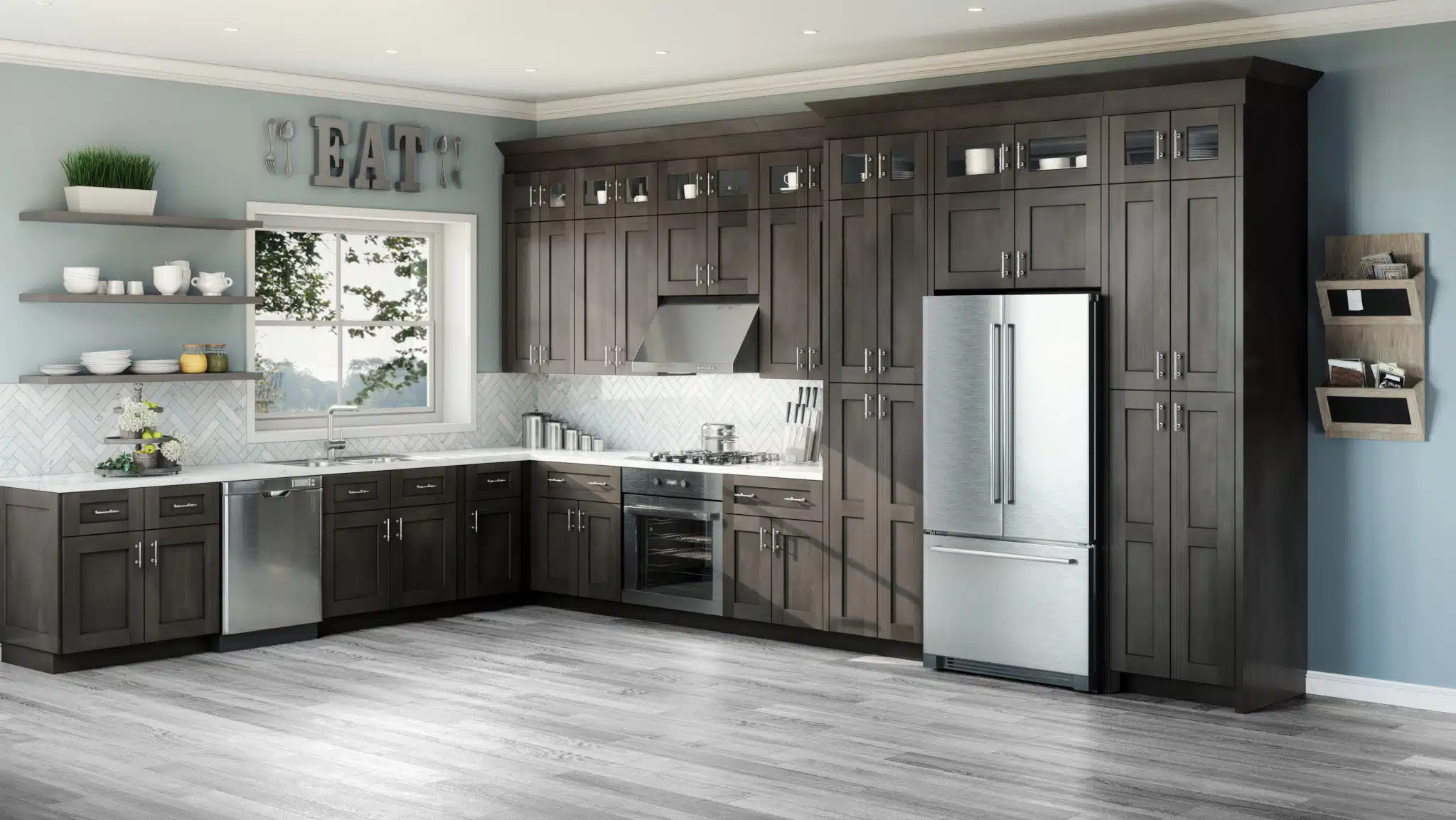 Semi Custom Kitchen Cabinets Long